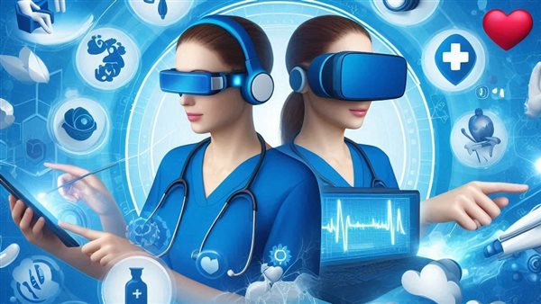 استخدام الممرضات الواقع الافتراضي للتدريب 