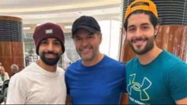 محمد صلاح، راغب علامة و نجله خالد 